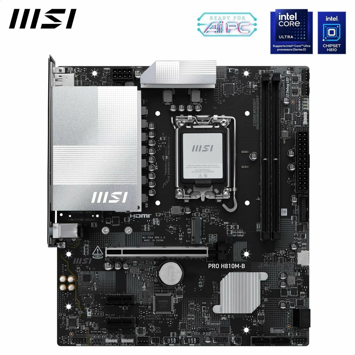 Motherboard MSI PRO H810M-B LGA 1851