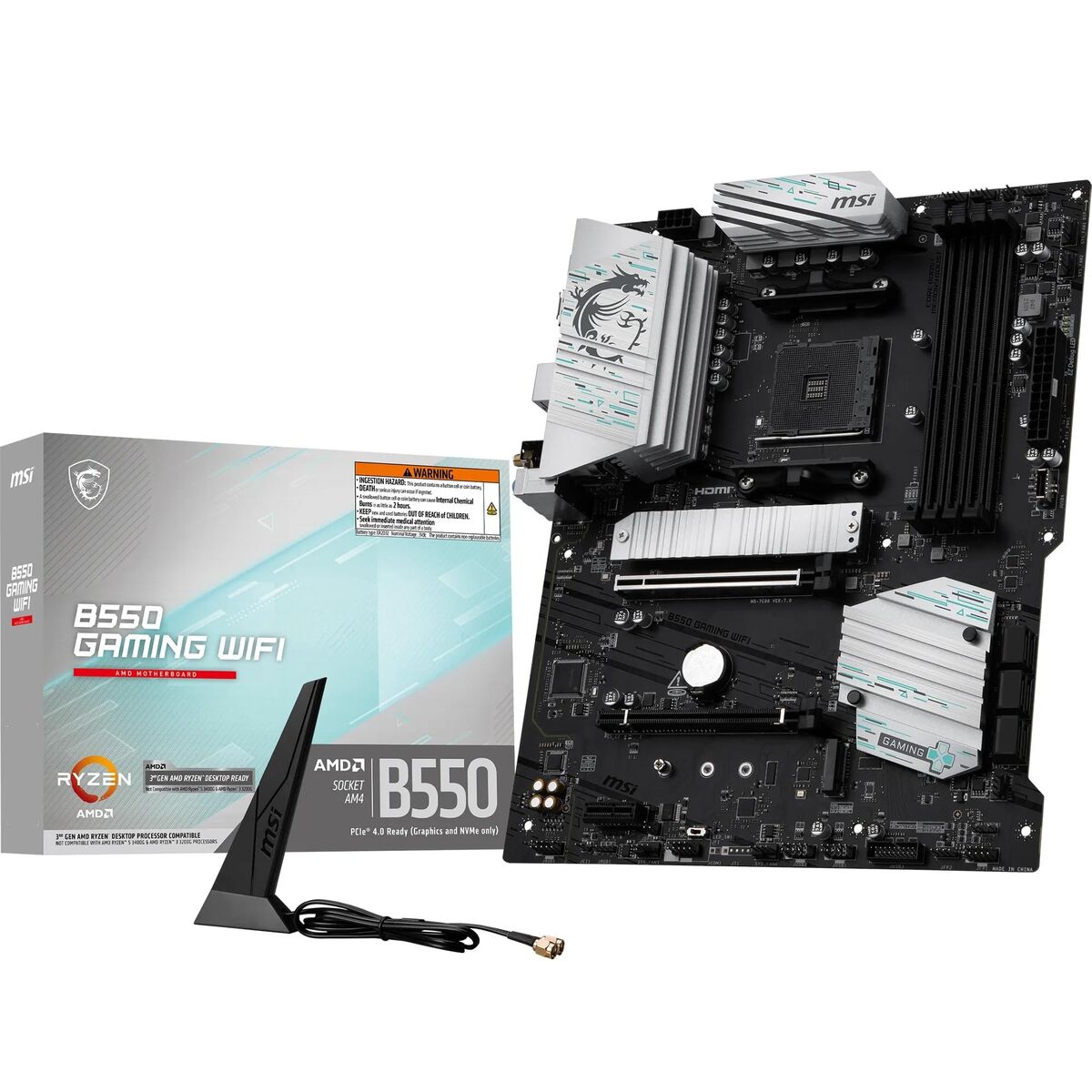 Motherboard MSI B550 AMD AM4 AMD B550 AMD