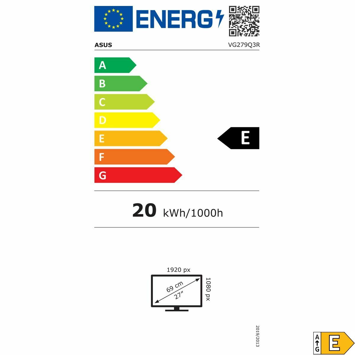 Gaming Monitor Asus 90LM0AD1-B01E70 27" Full HD
