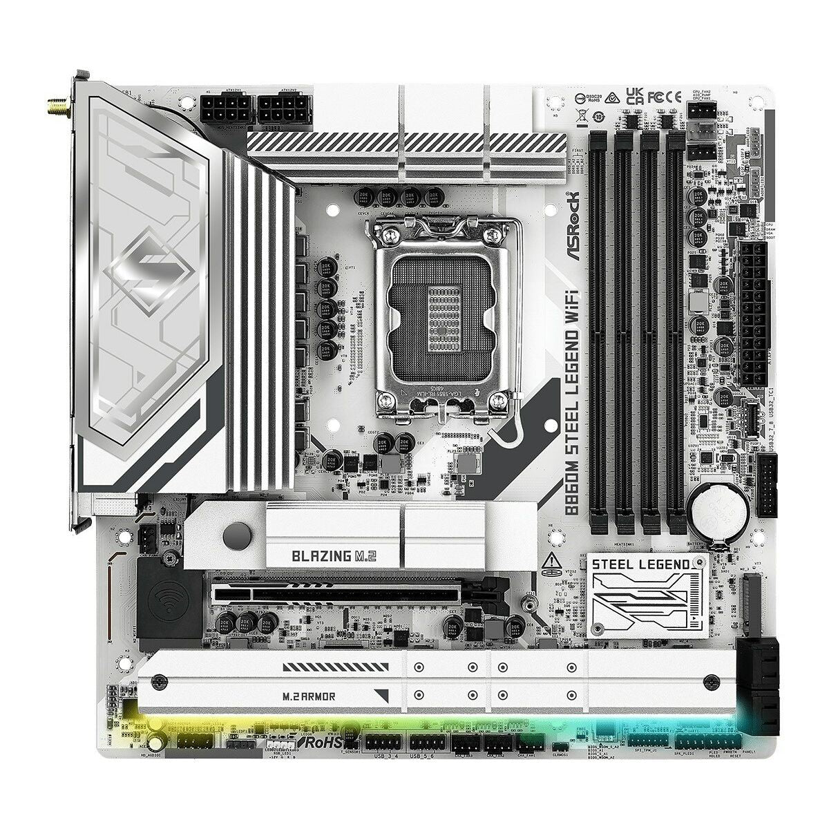 Motherboard ASRock B860M Steel Legend WiFi Intel B860 LGA 1851