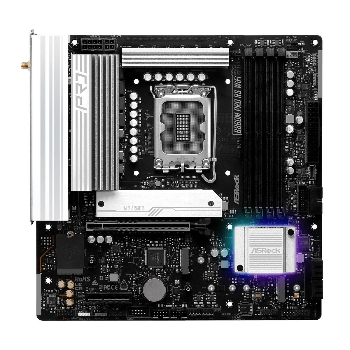 Motherboard ASRock B860M Pro RS WiFi Intel B860 LGA 1851