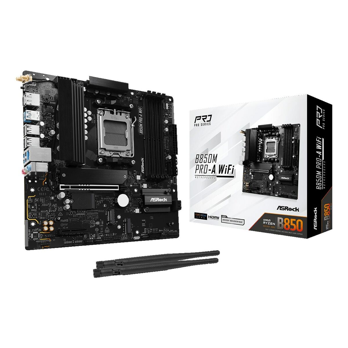 Motherboard ASRock B850M Pro-A WiFi Intel Wi-Fi 6 AMD AM5
