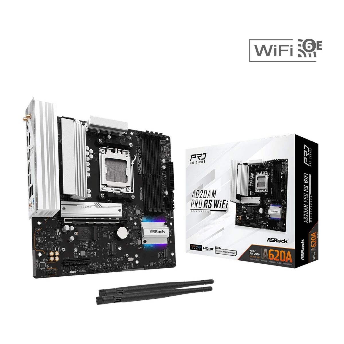 Motherboard ASRock A620AM PRO RS WIFI AMD AM5 AMD A620