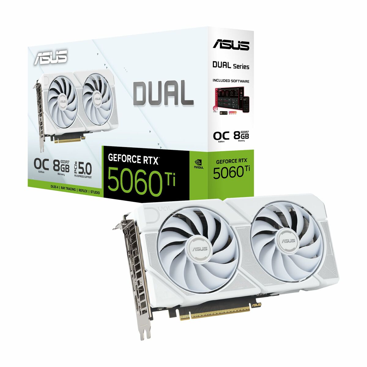 Graphics card Asus OC White Edition 90YV0MP5-M0NA00 geforce rtx 5060 ti 8 GB GDDR7