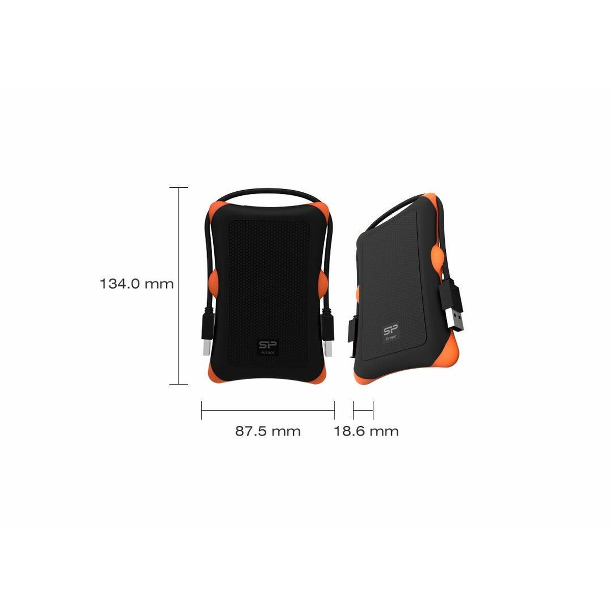 External Box Silicon Power Armor A30 White 2,5"