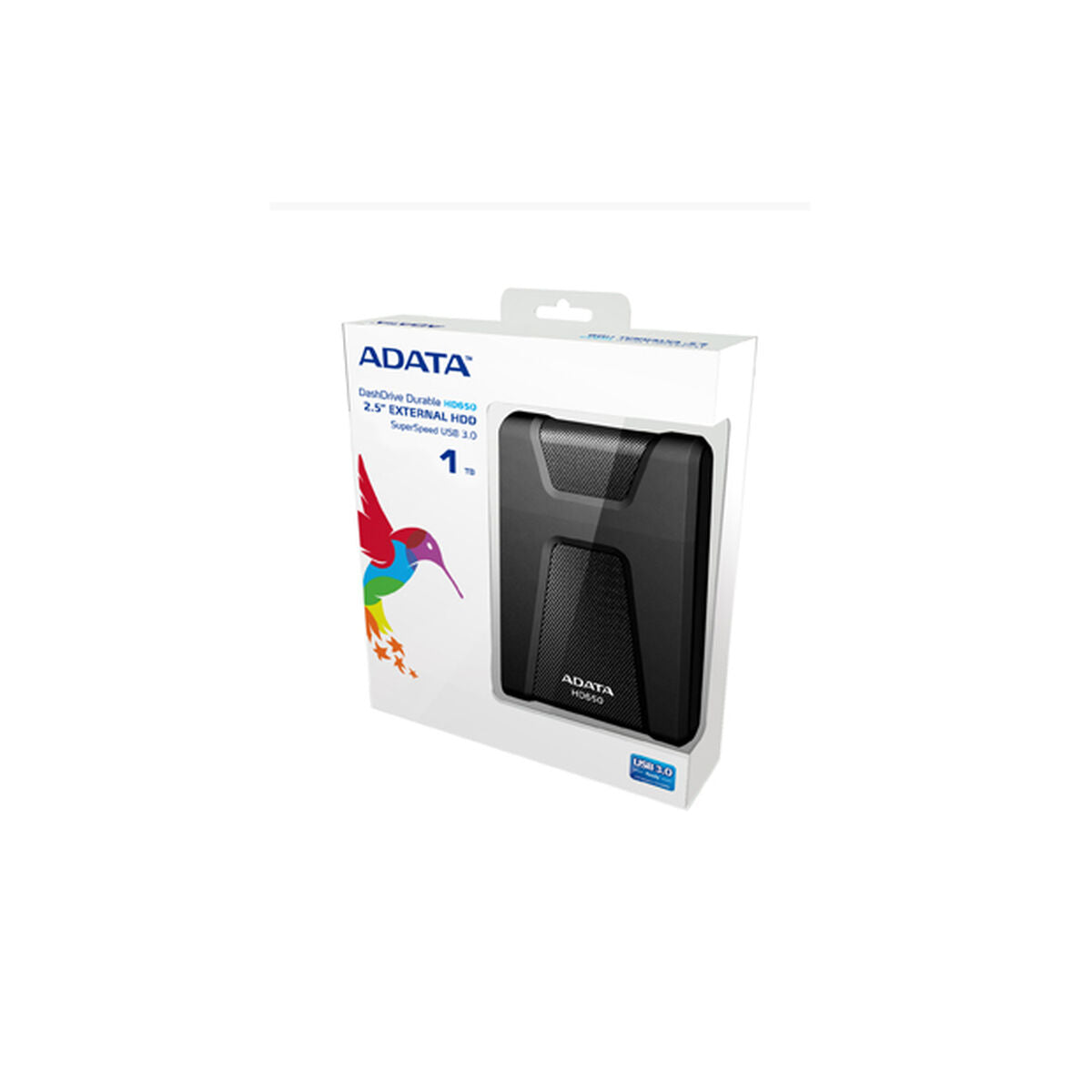 External Hard Drive Adata HD650 Black 1 TB HDD