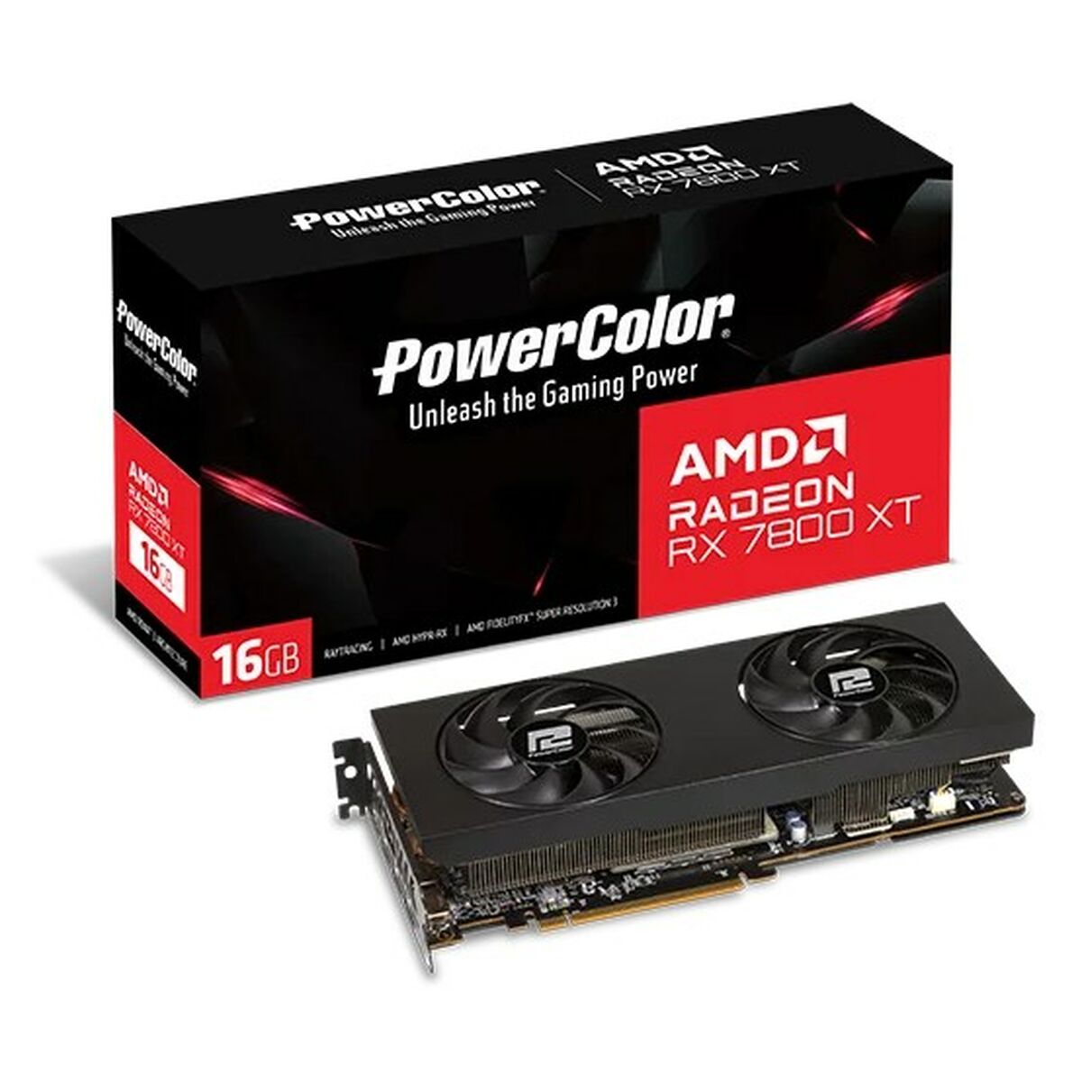 Graphics card Powercolor RX7800XT 16G-P AMD RADEON RX 7800 XT 16 GB GDDR6