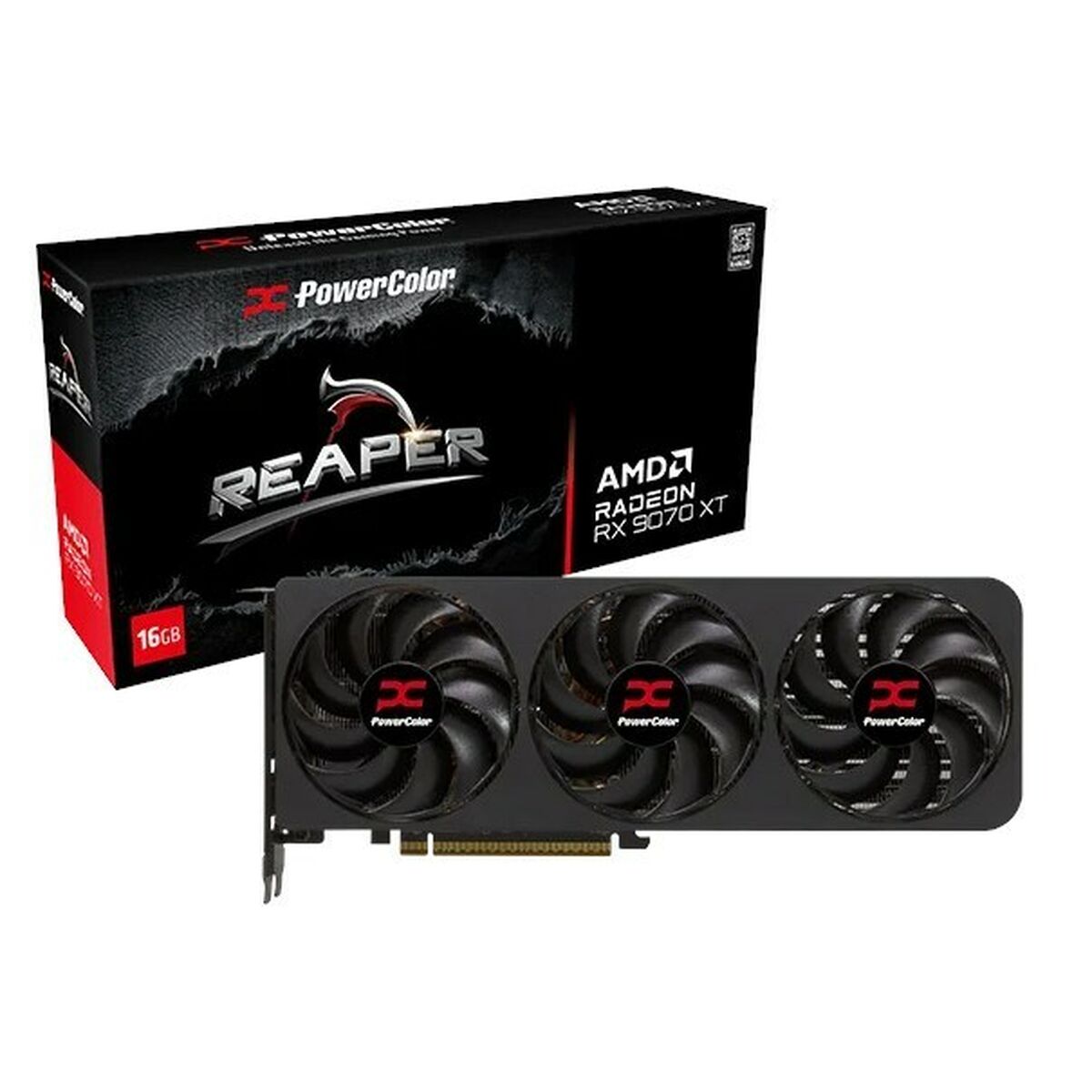 Graphics card Powercolor RX9070XT 16G-A radeon rx 9070 xt 16 GB GDDR6