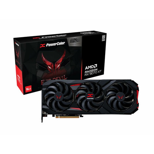 Graphics card Powercolor RX9070XT 16G-E/OC/BP radeon rx 9070 xt 16 GB GDDR6