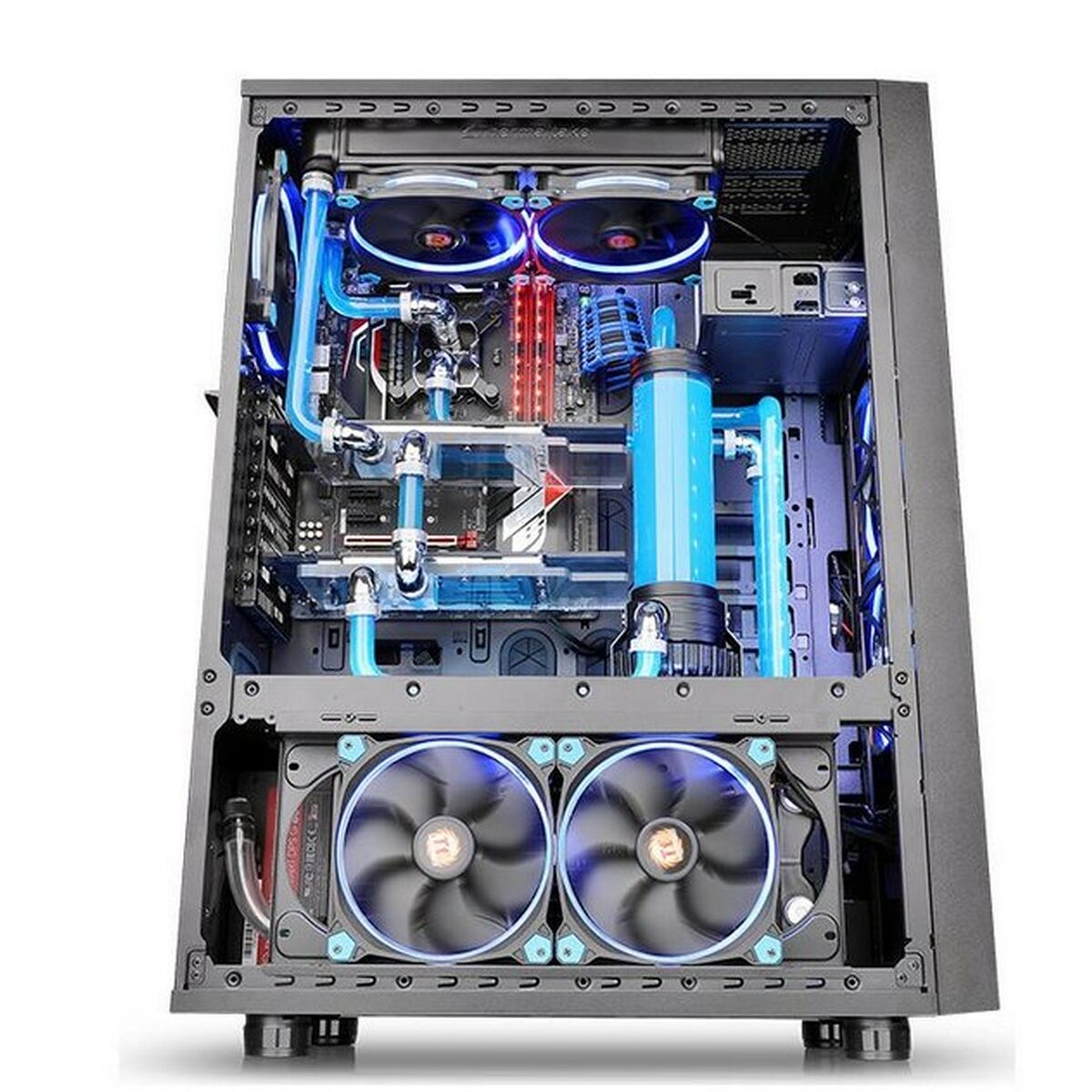 ATX Semi-tower Box THERMALTAKE CA-1F8-00M1WN-02 Blue Black