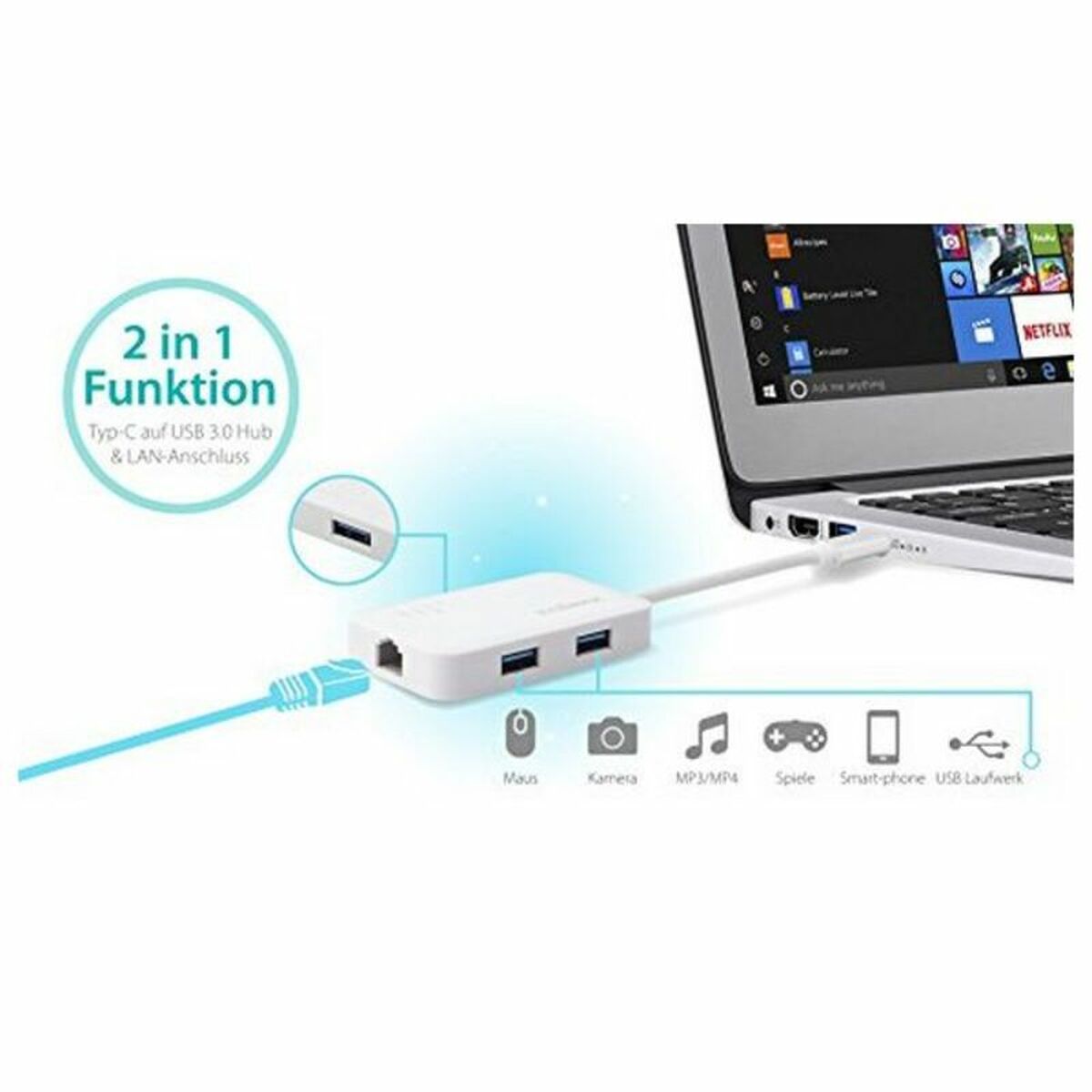 USB to Ethernet Adapter Edimax EU-4308