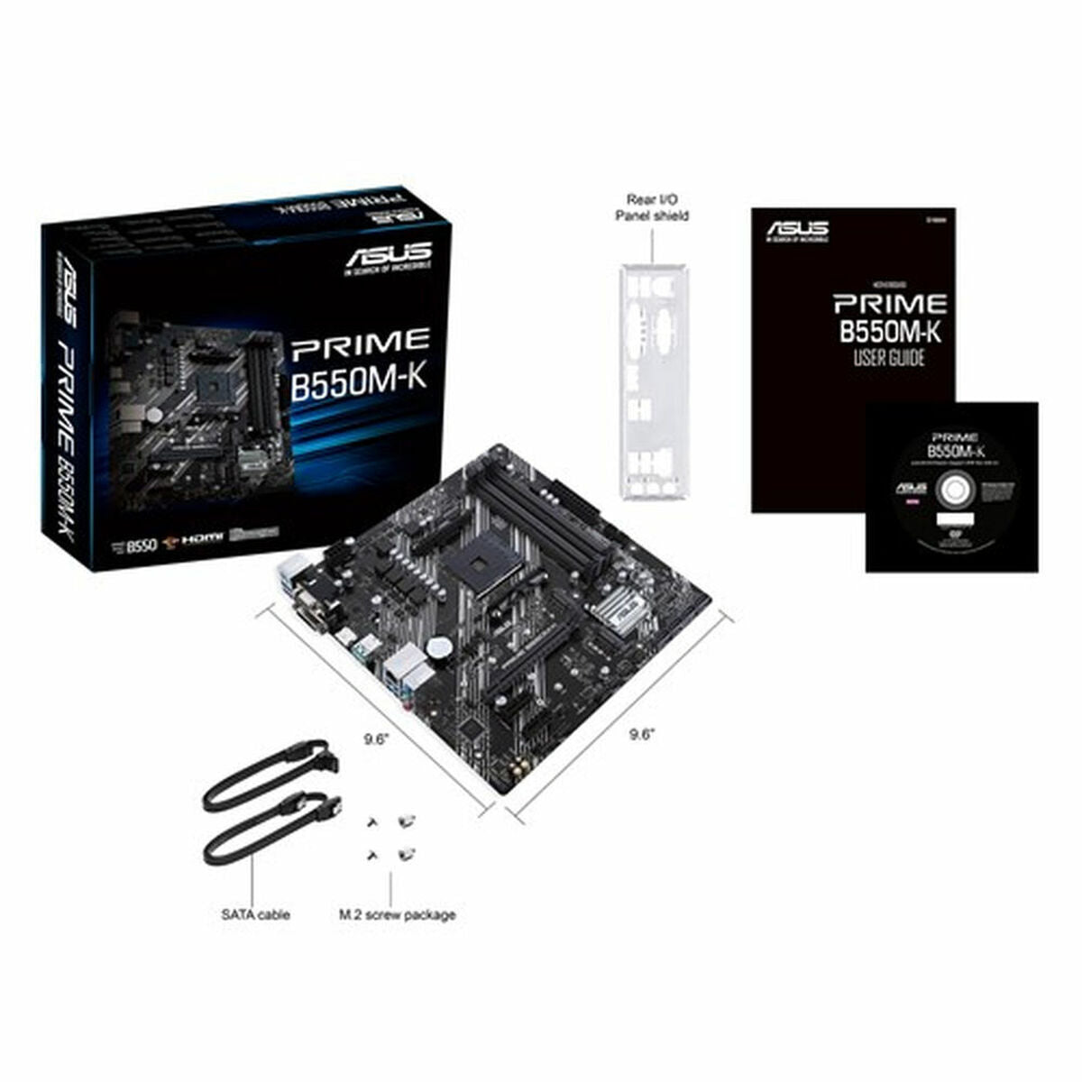 Motherboard Asus PRIME B550M-K AMD AM4 AMD B550 AMD