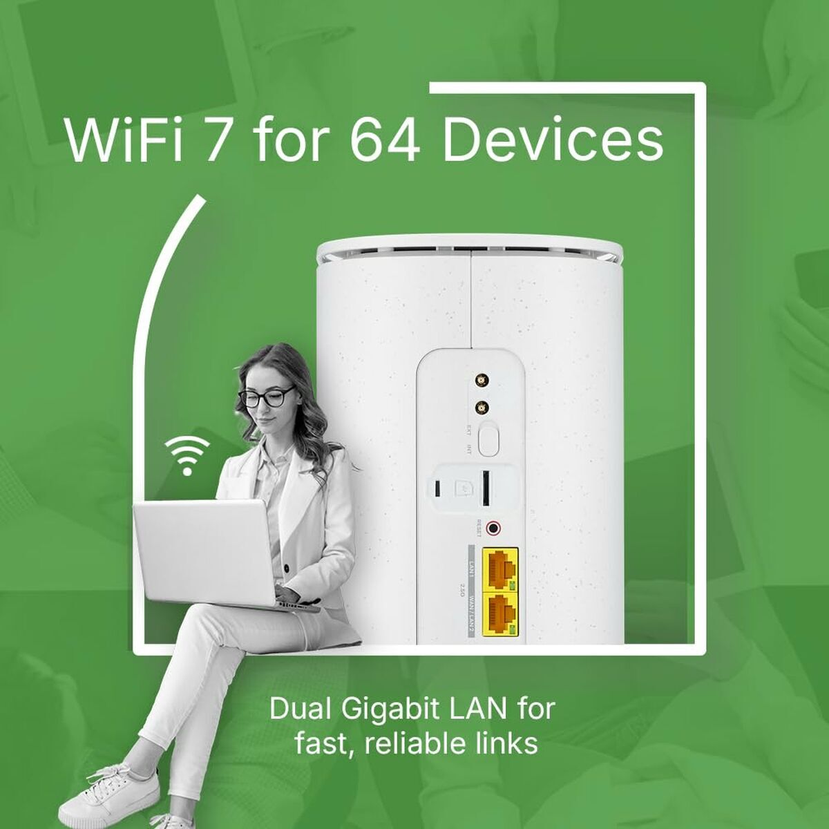 Router ZyXEL FWA515-EU0102F White USB 2.0 Ethernet LAN 2 Wi-Fi