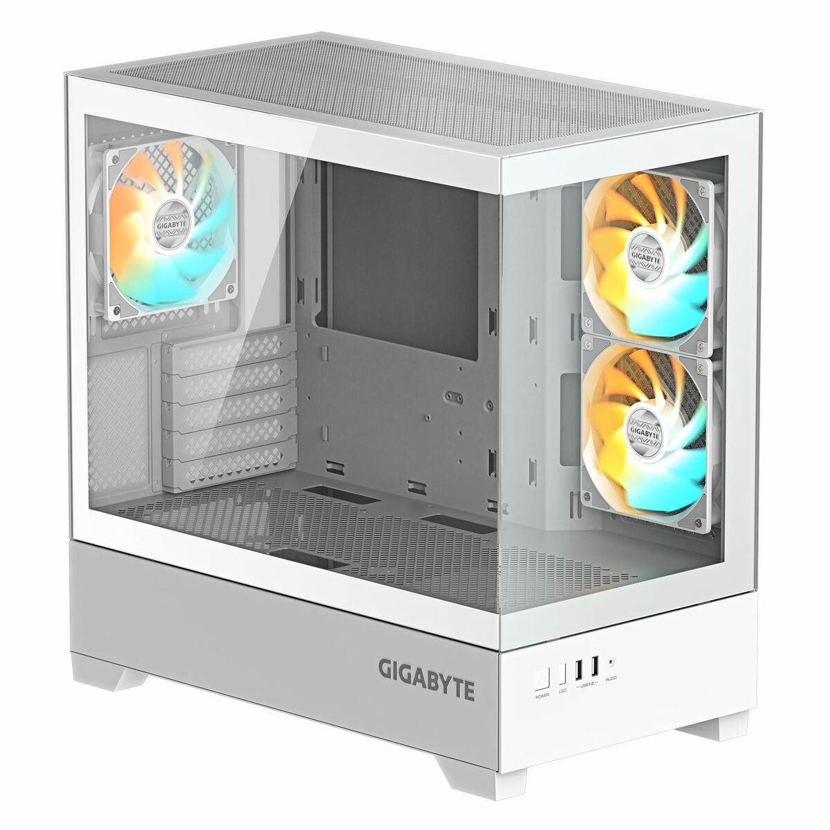 ATX Semi-tower Box Gigabyte C201 PANORAMIC ICE White
