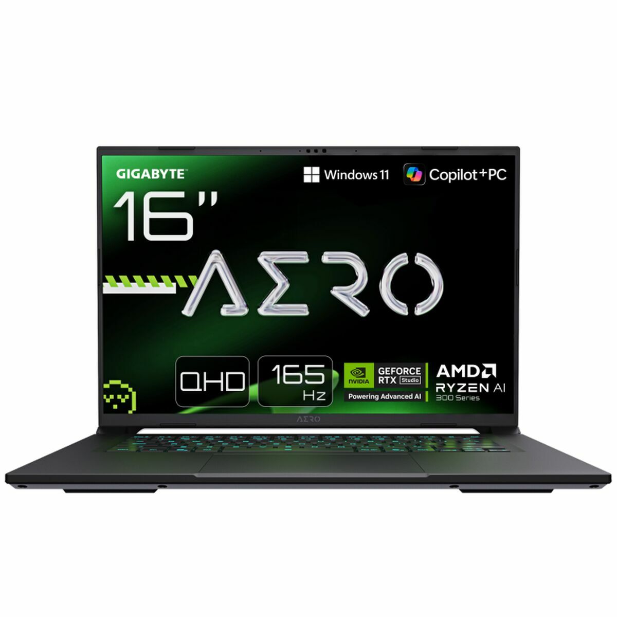 Laptop Gigabyte AERO X16 1VH93ESC64DH Copilot+ 16" 32 GB RAM 1 TB SSD AMD Ryzen 7 AMD Ryzen AI 9 HX 370 Nvidia Geforce RTX 4060 