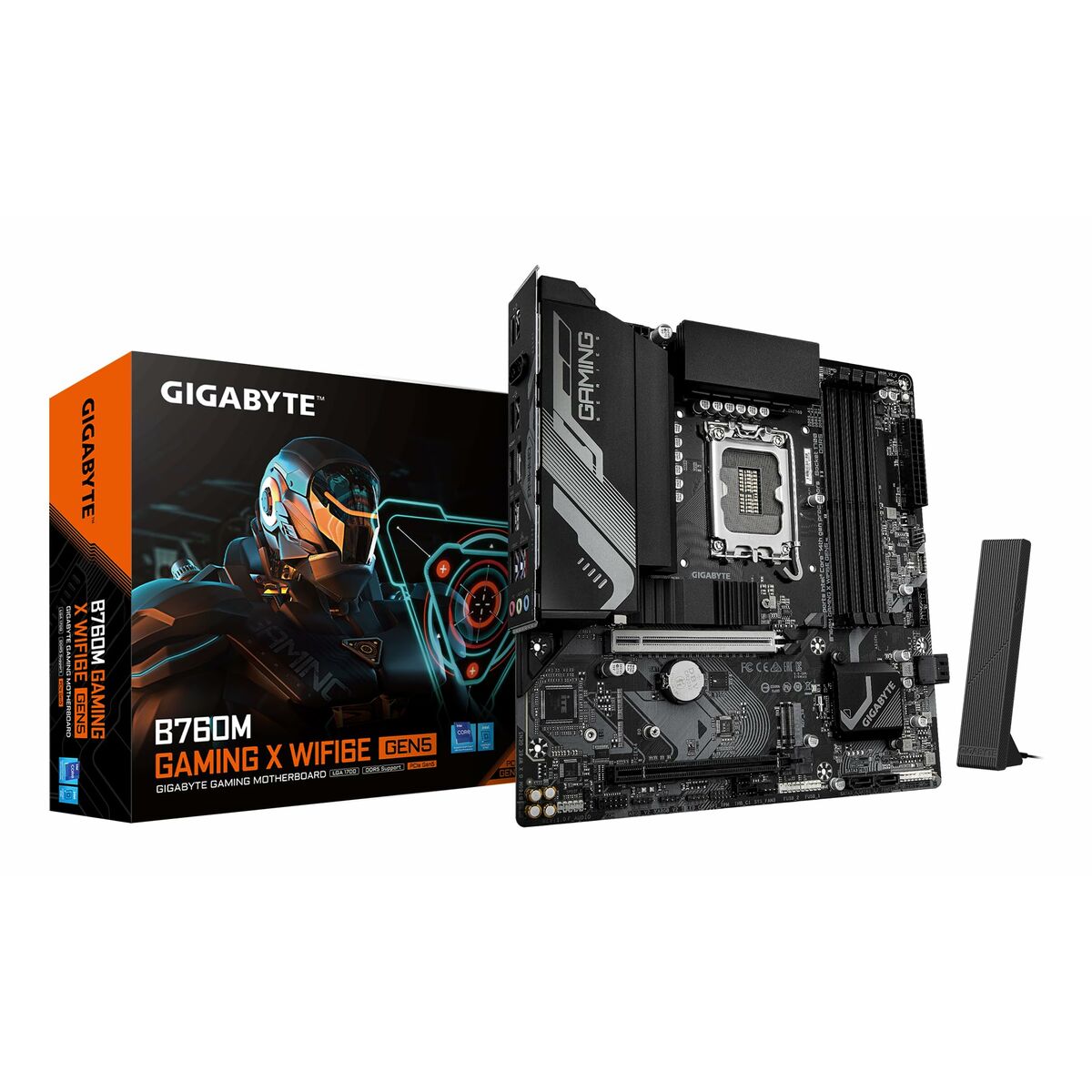 Gaming Motherboard Gigabyte B760M GAMING X WIFI6E GEN5 Intel B760 LGA 1700