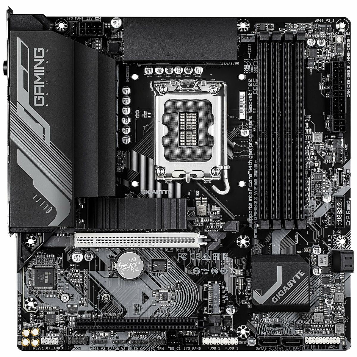 Gaming Motherboard Gigabyte B760M GAMING X WIFI6E GEN5 Intel B760 LGA 1700