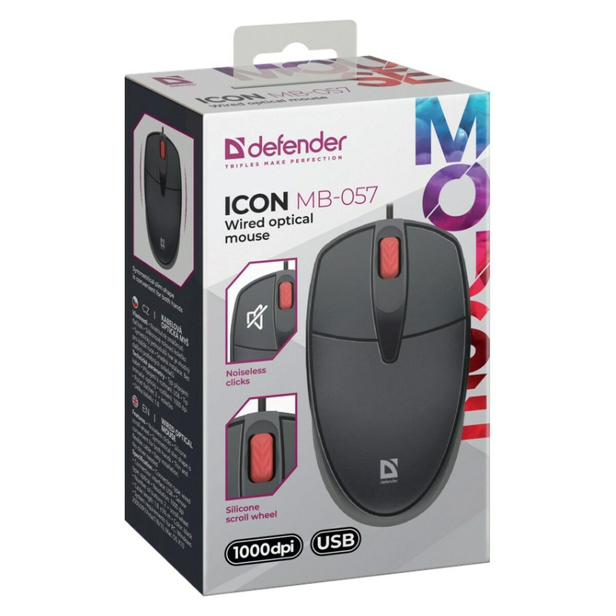 Optical mouse Defender DEFENDER ICON MB-057 Black