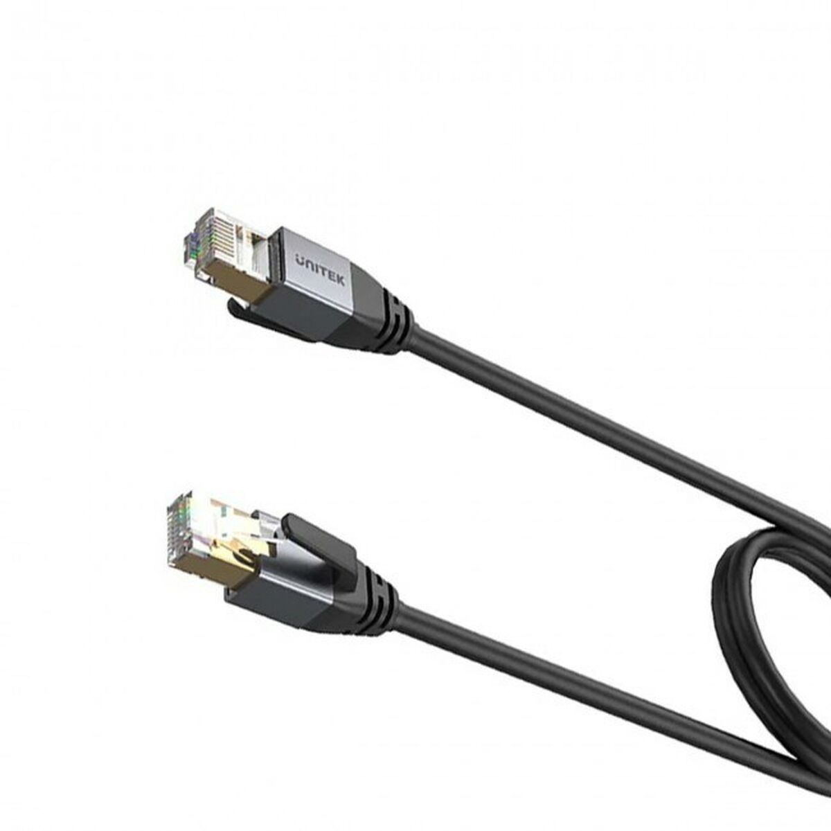 S/FTP Category 8 Rigid Network Cable Unitek C18149AGY03-2M Black 2 m