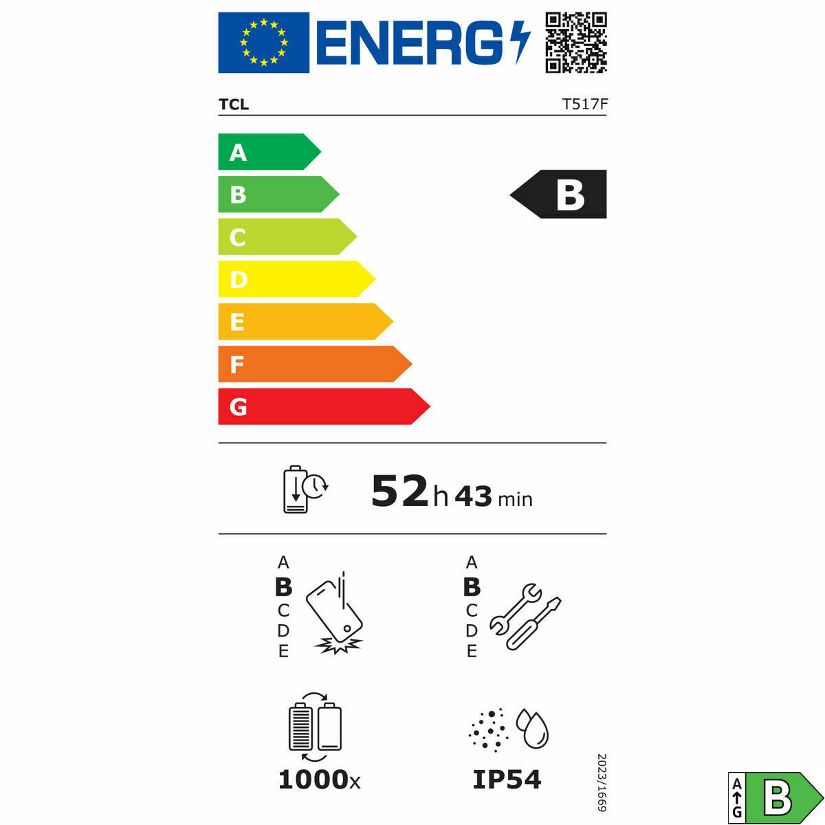 Smartphone TCL 605 6,67" Octa Core 8 GB RAM 256 GB Black