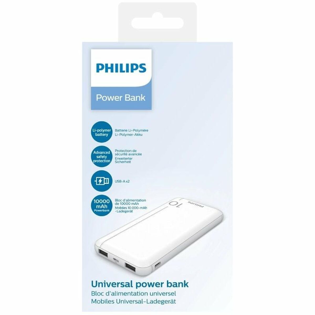 Powerbank Philips DLP1810NW/62 White 10000 mAh