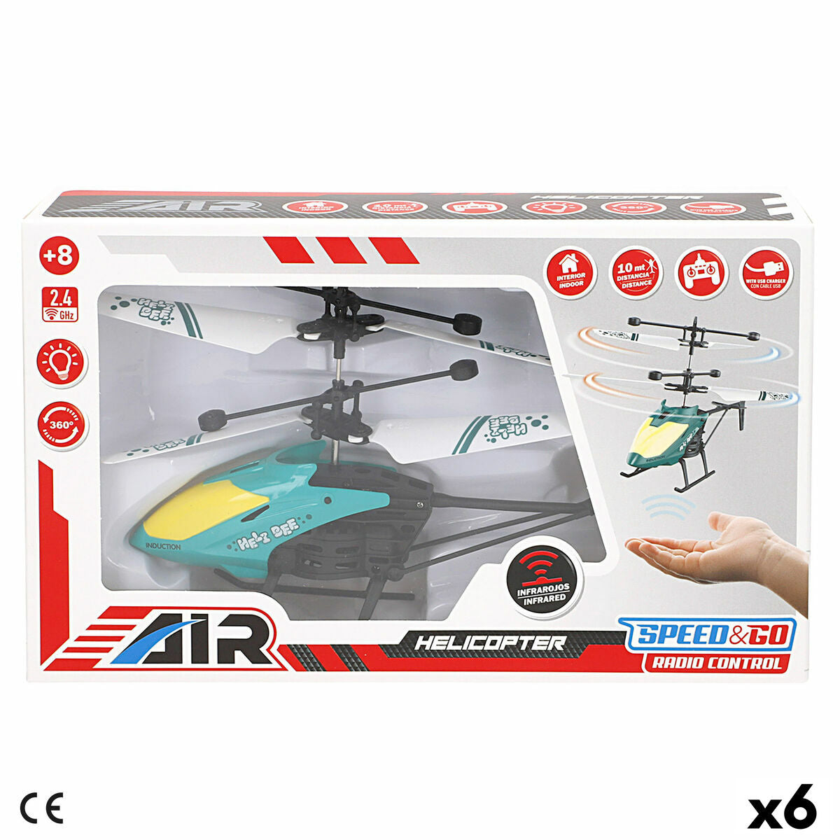 Radio control Helicopter Colorbaby (6 Units)