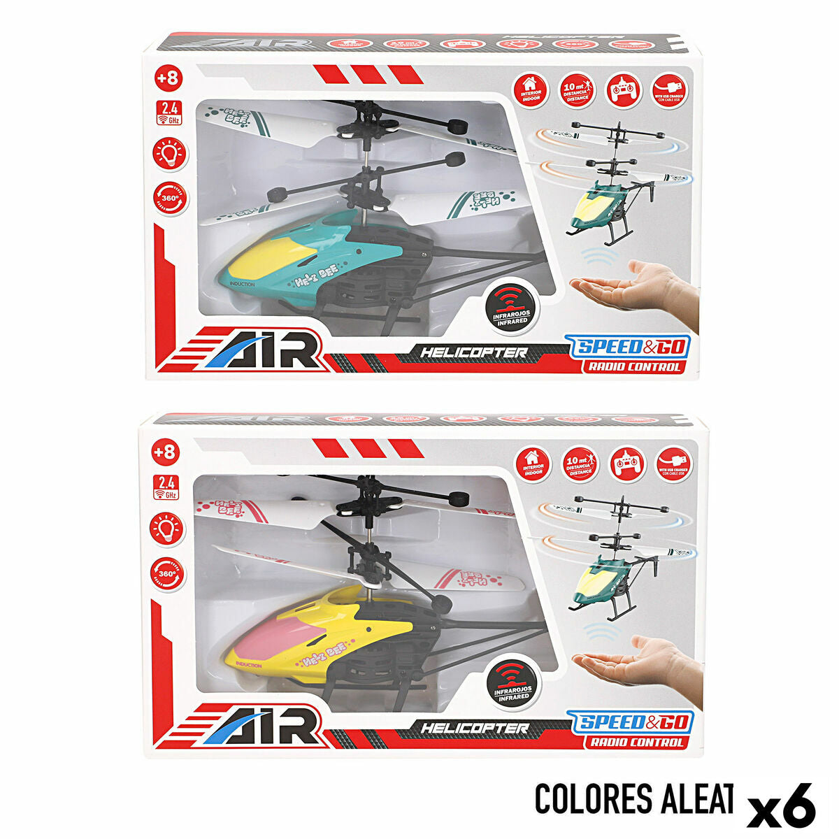 Radio control Helicopter Colorbaby (6 Units)