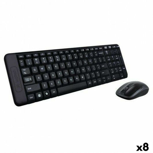 Keyboard and Mouse Logitech K220 (8 Units)