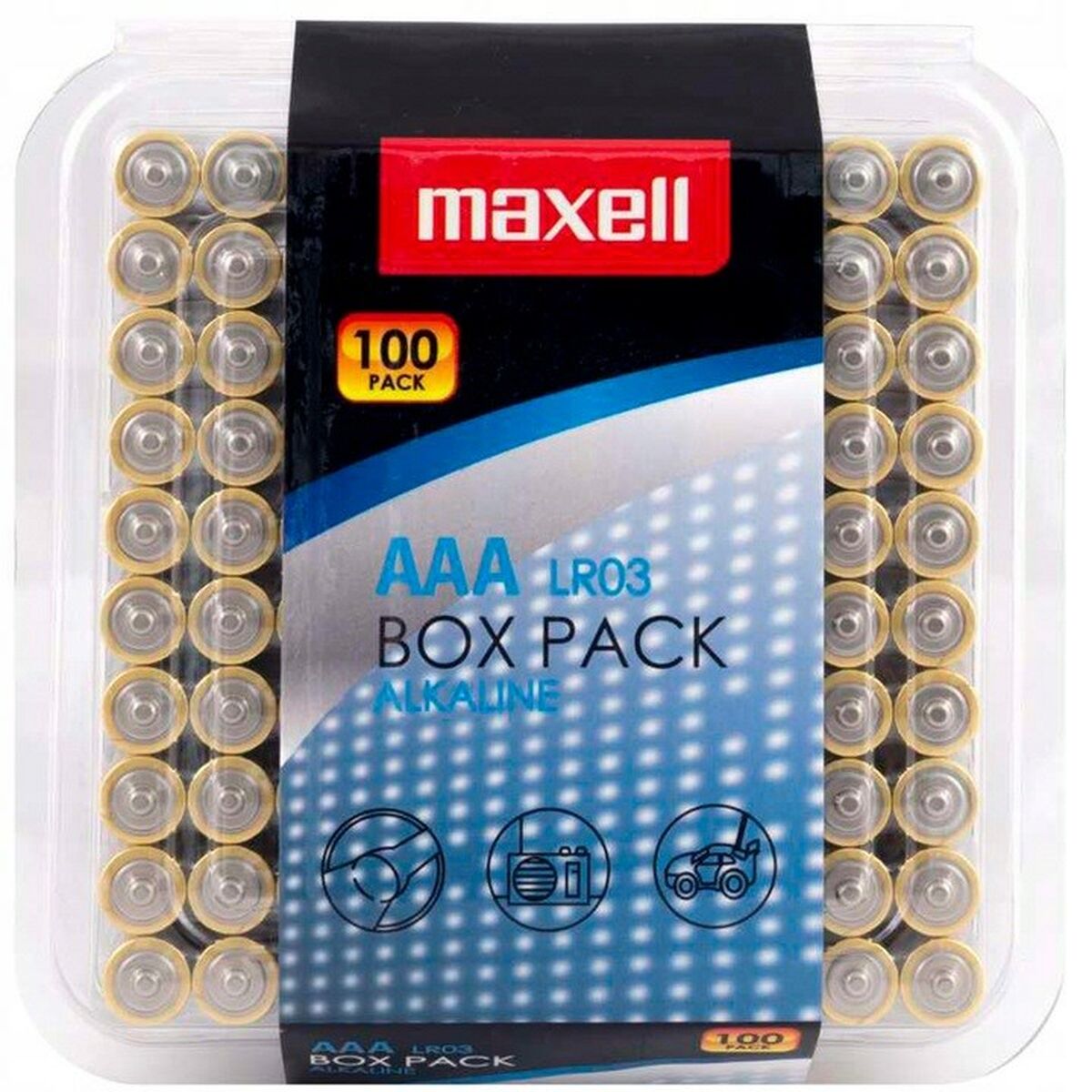 Batteries Maxell 100PK BOX 1,5 V (100 Units)