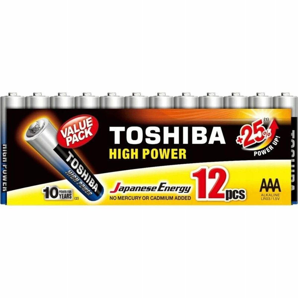 Batteries Toshiba High Power LR03 1,5 V AAA