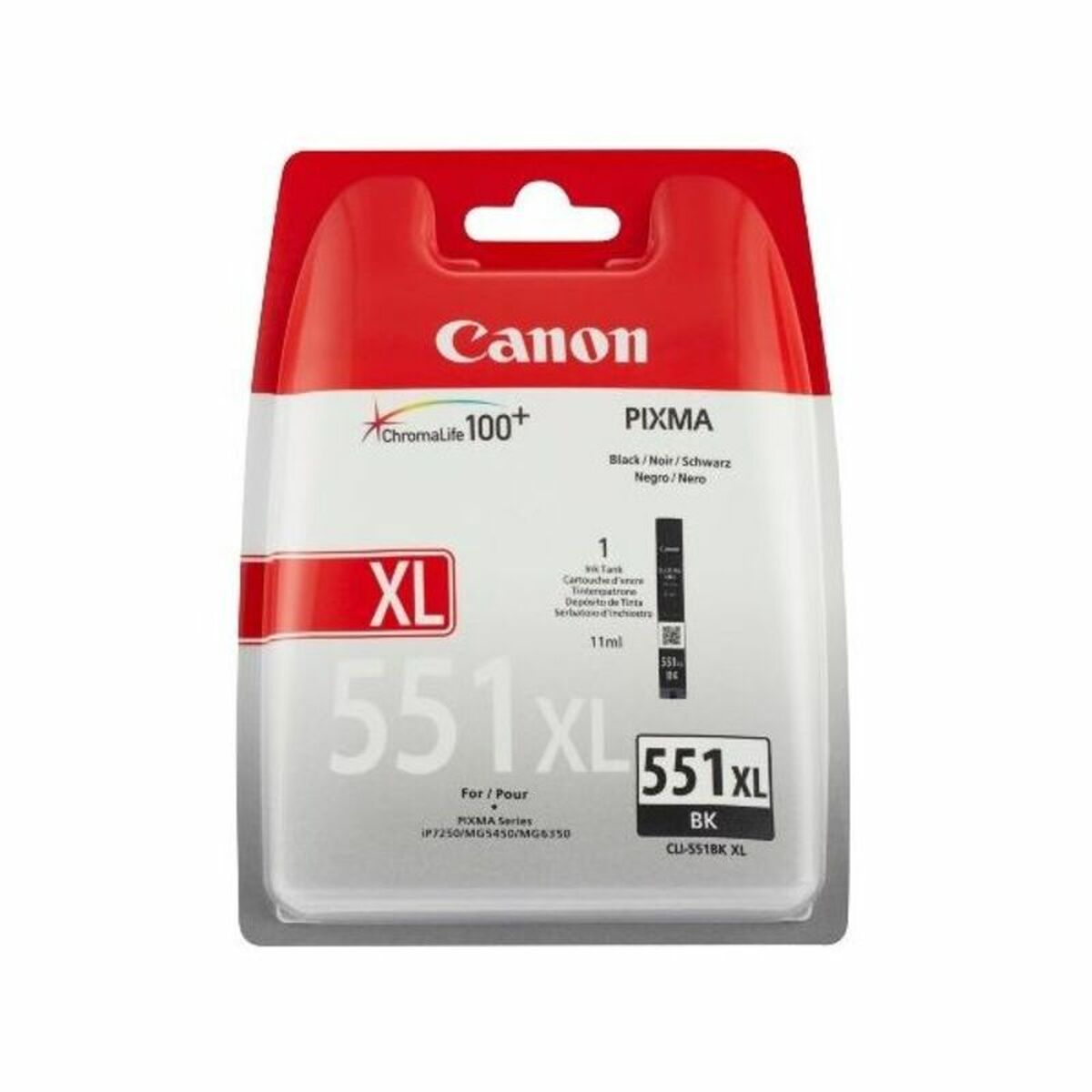 Compatible Ink Cartridge Canon CLI-551BK XL IP7250/MG5450 Black