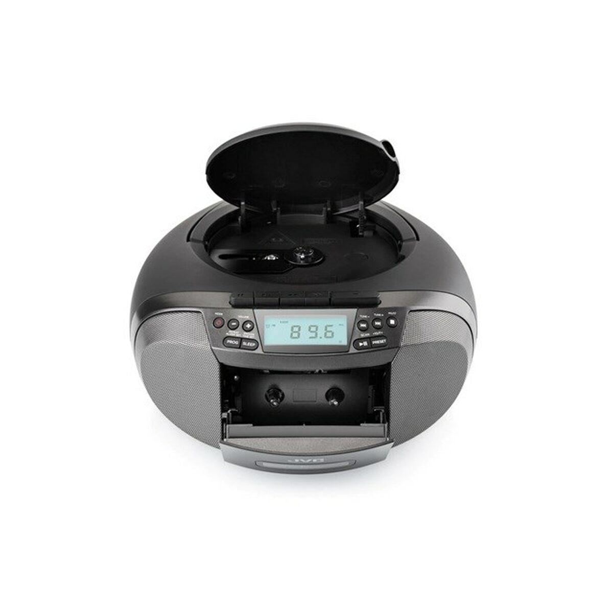 Radio cassette JVC JVCRCE444B Black AM/FM