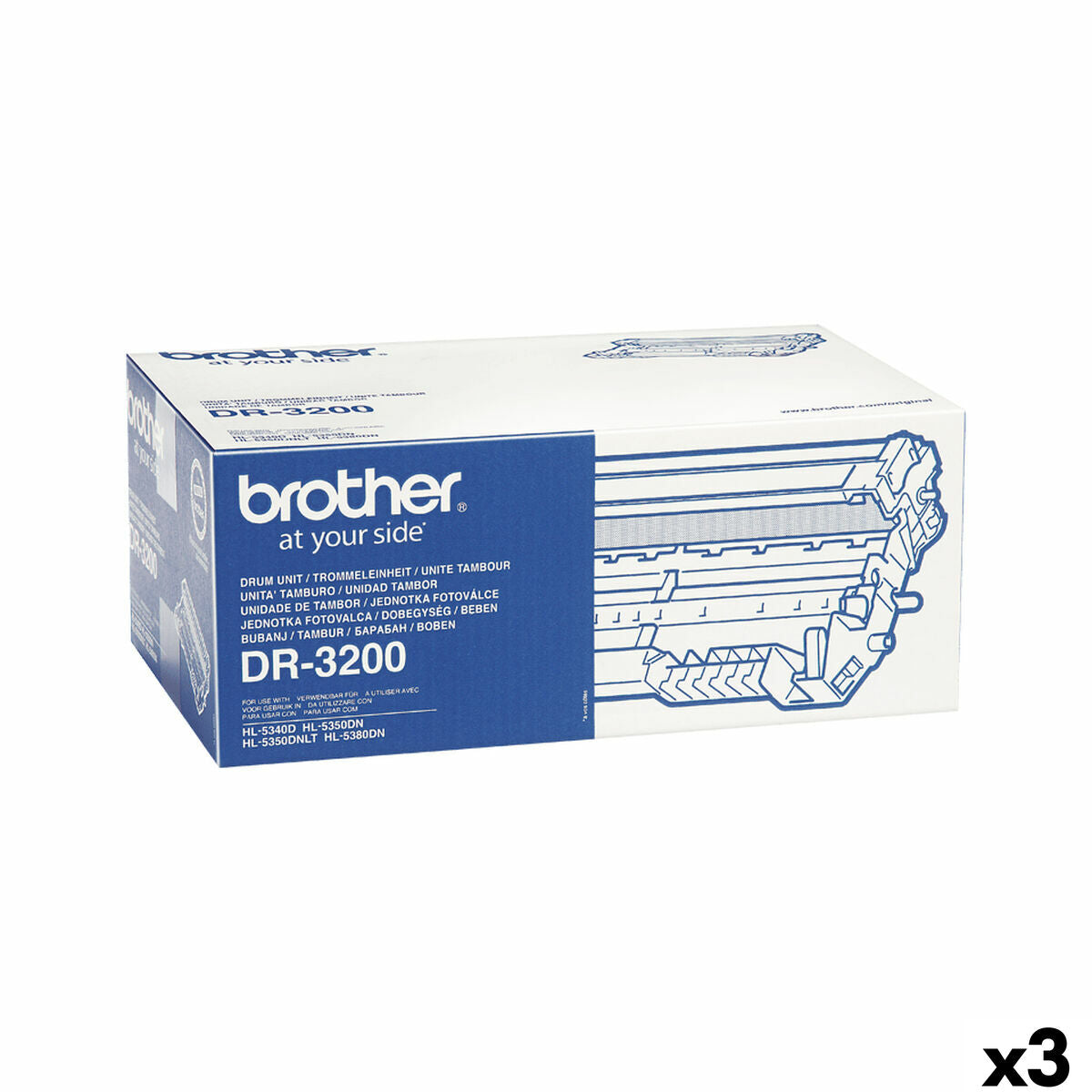 Printer drum Brother DR3200 Black (3 Units)