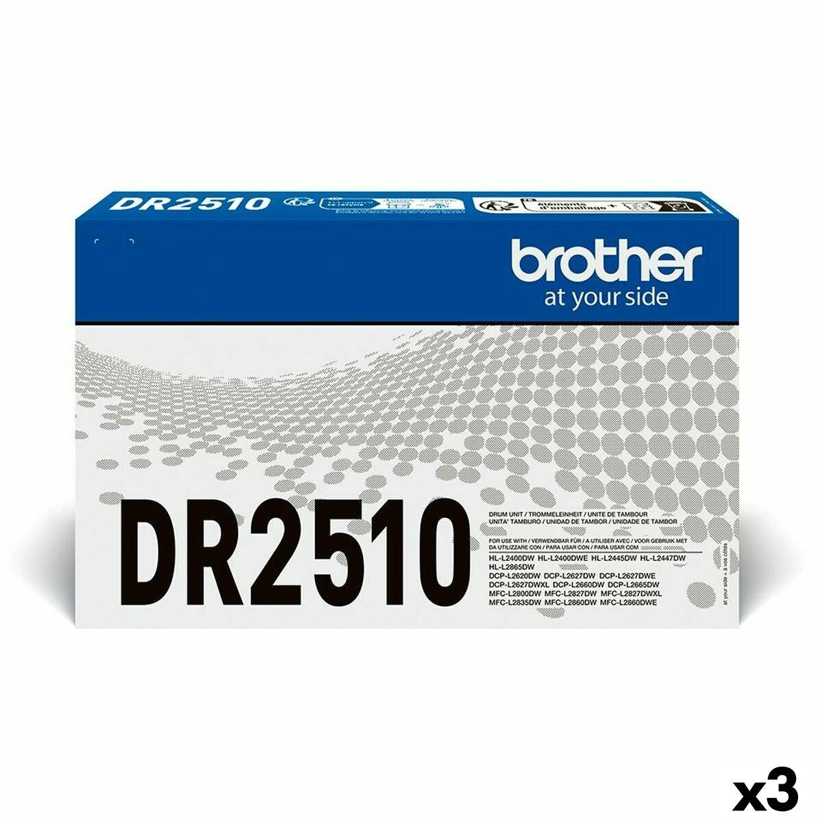 Printer drum Brother DR2510 Black (3 Units)