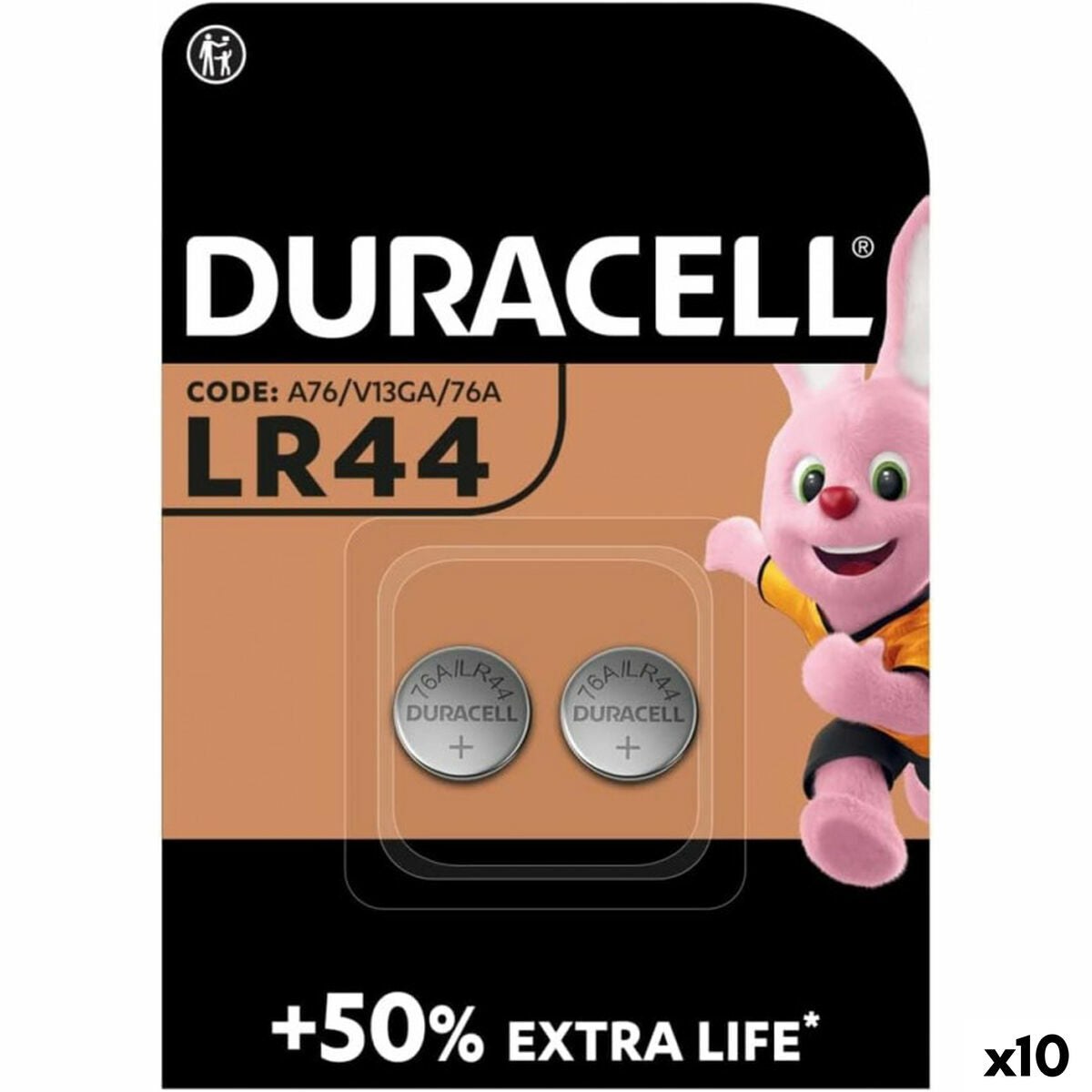 Button battery DURACELL 1,5 V LR41 (10 Units)