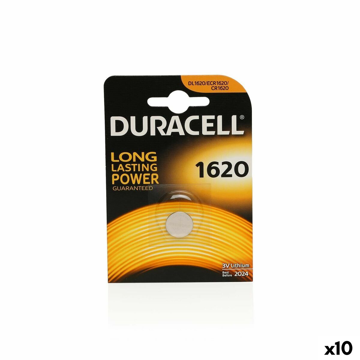 Lithium Button Cell Battery DURACELL DL1620 3 V (10 Units)
