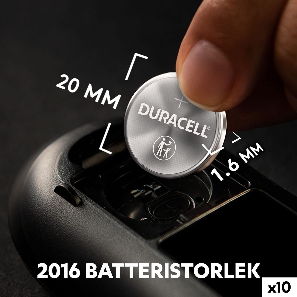 Button battery DURACELL DL2016 K2 3 V (10 Units)
