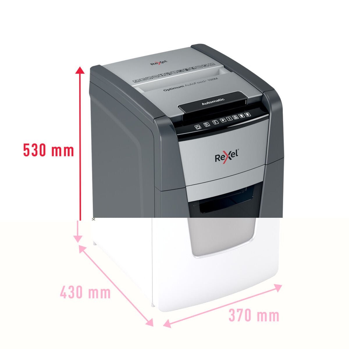 Micro-Cut Paper Shredder Rexel Optimum Auto+ 100M