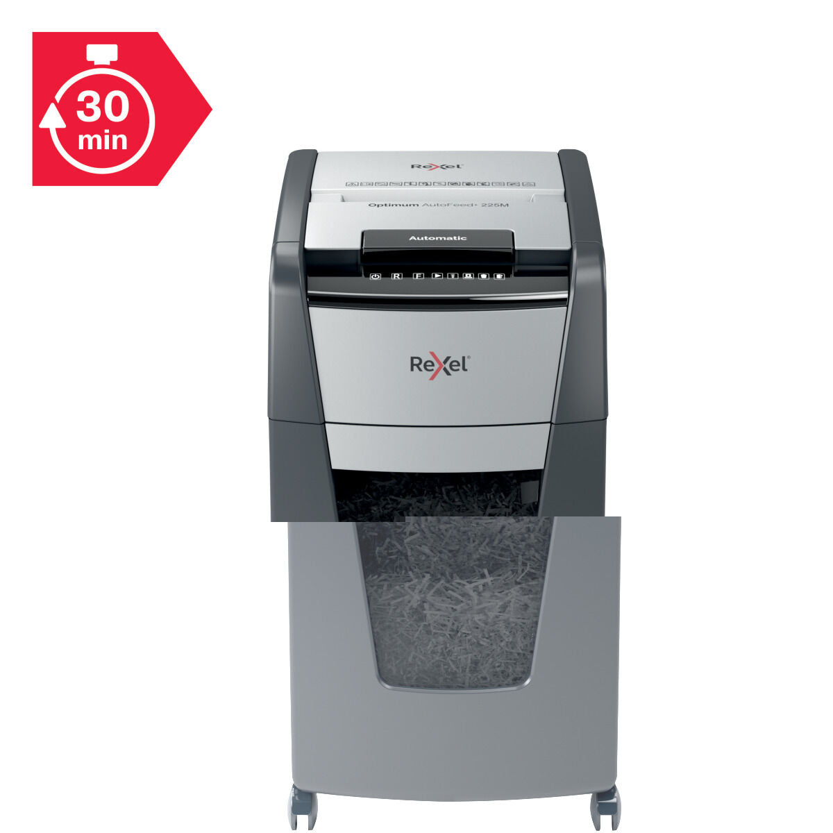 Micro-Cut Paper Shredder Rexel AutoFeed+ 225M 60 L
