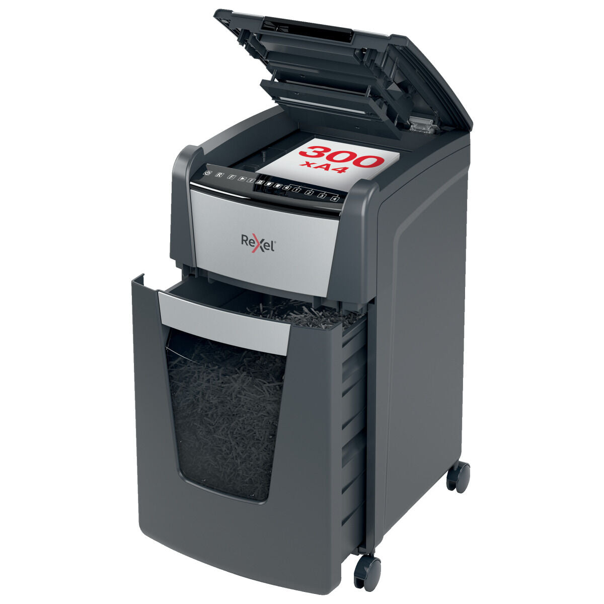 Paper Shredder Rexel Optimum Auto+ 300X 60 L