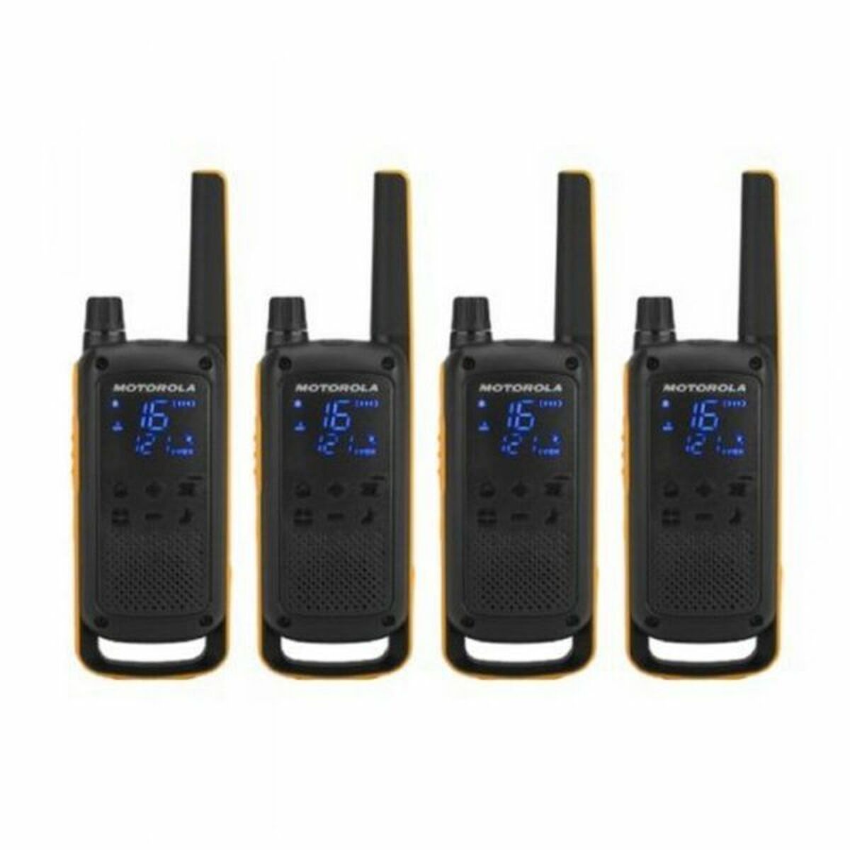 Walkie-Talkie Motorola 188082 (4 Pcs) Black Yellow