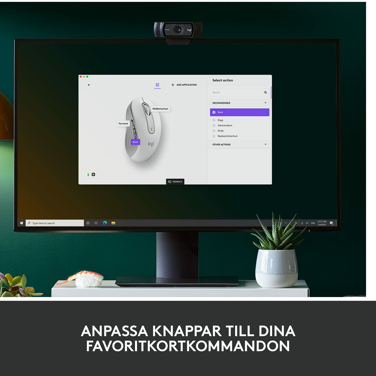 Wireless Mouse Logitech White 4000 dpi