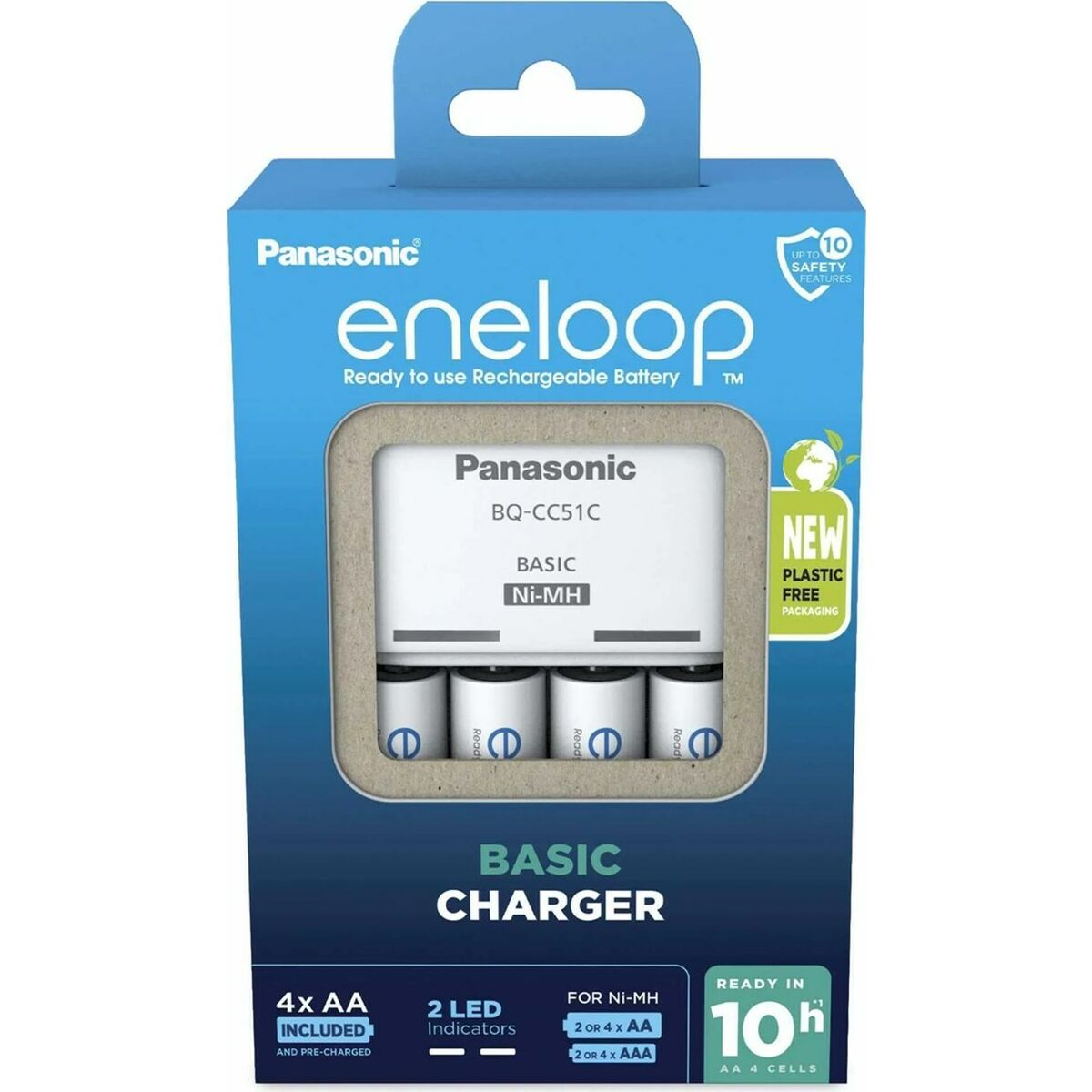 Battery charger Panasonic K-KJ51MCD40E Batteries x 4