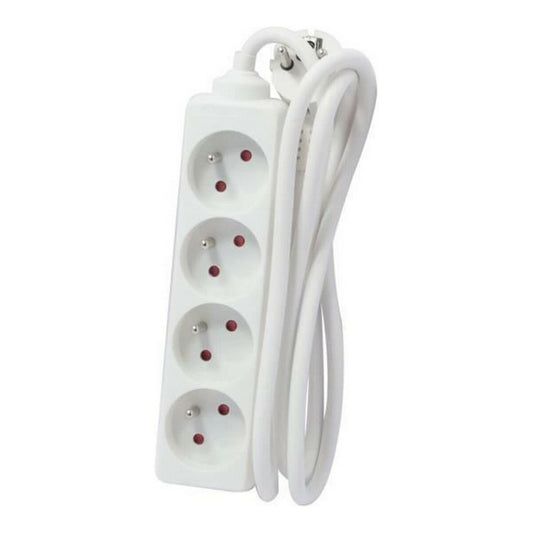 4-socket plugboard without power switch Chacon White 3500 W (5 m)