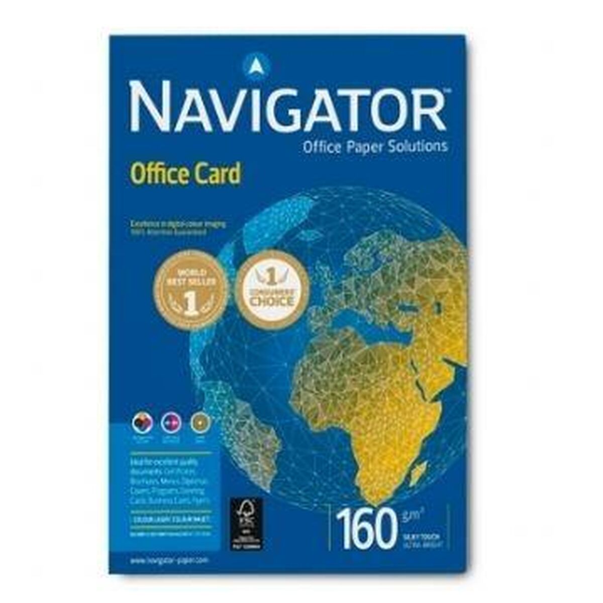 Printer Paper Navigator Office Card White A4 (5 Units)