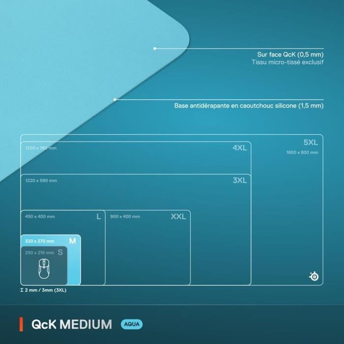 Mouse Mat SteelSeries Turquoise