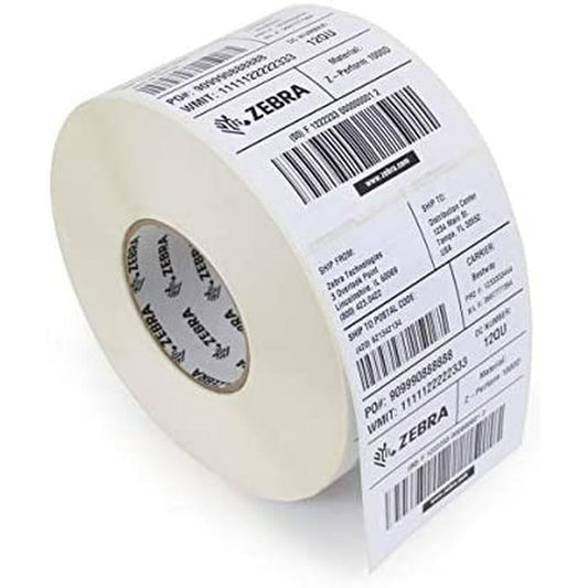 Printer Labels Zebra 3011718 White (12 Units)
