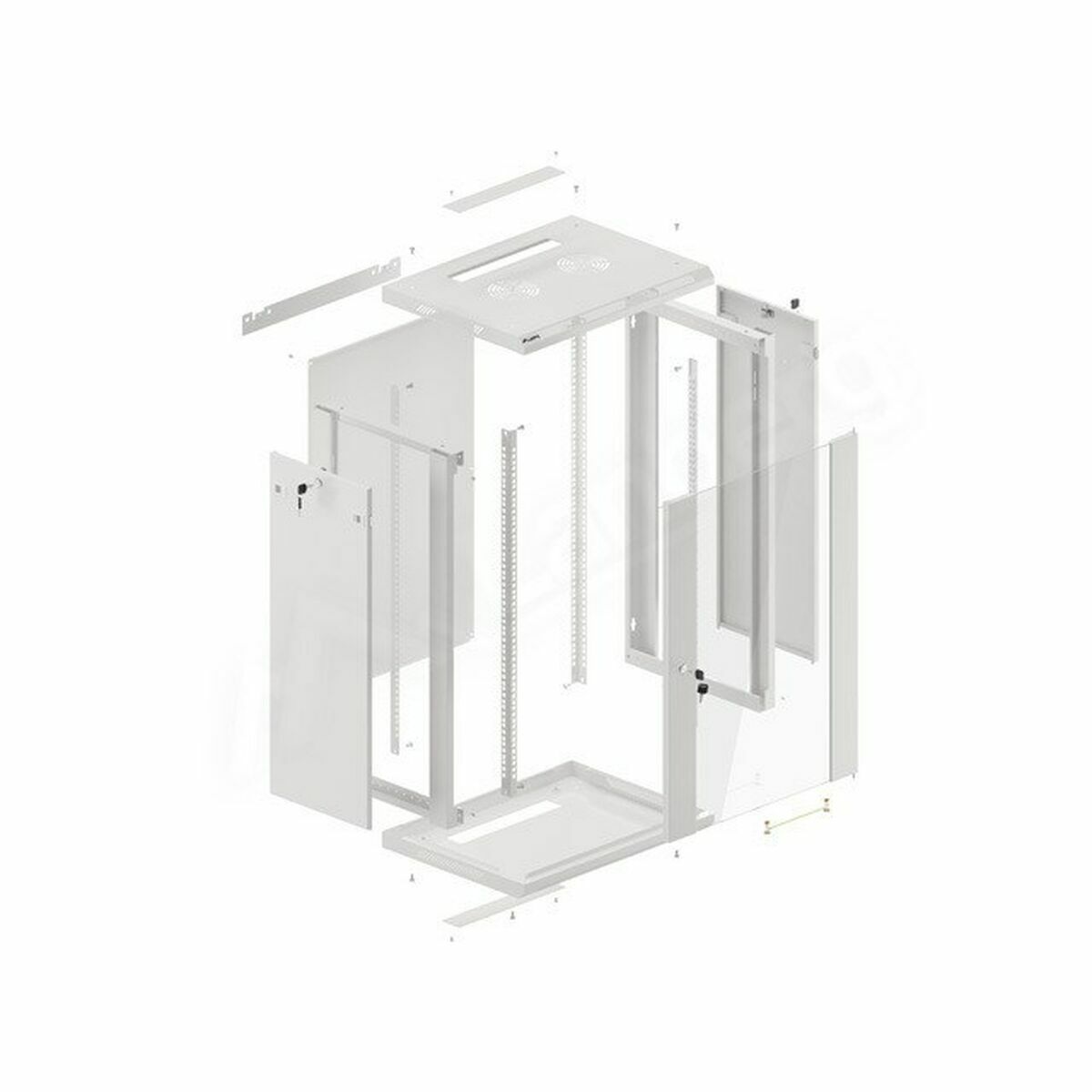 Wall-mounted Rack Cabinet Lanberg WF01-6418-10S