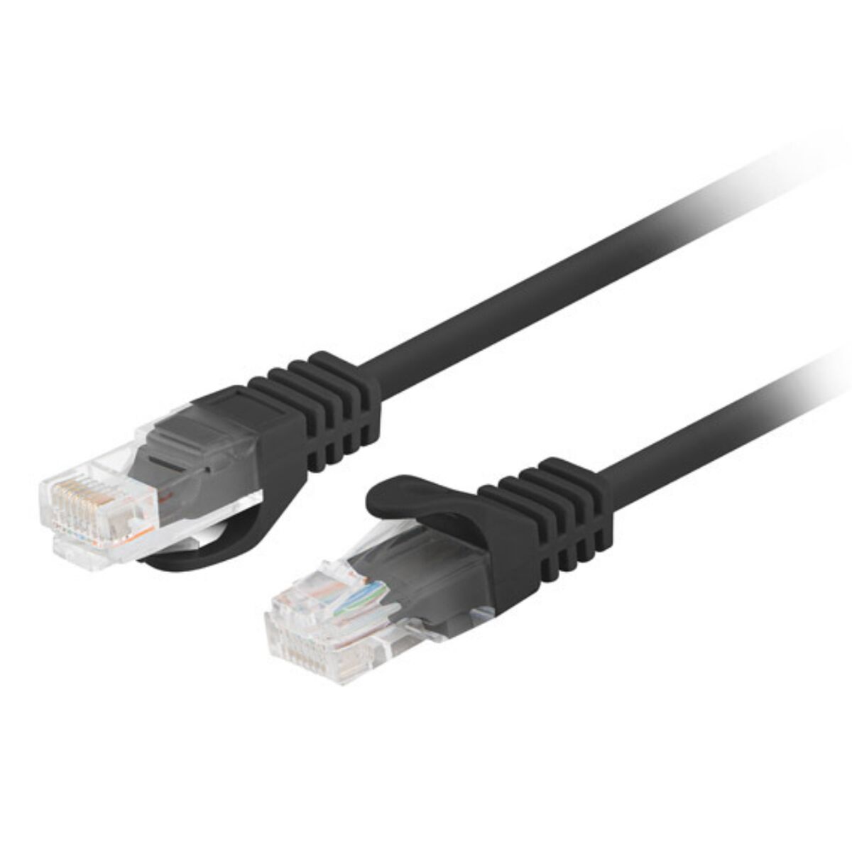 UTP Category 6 Rigid Network Cable Lanberg PCU6-20CC-0025-BK Black 25 cm U/UTP (UTP)