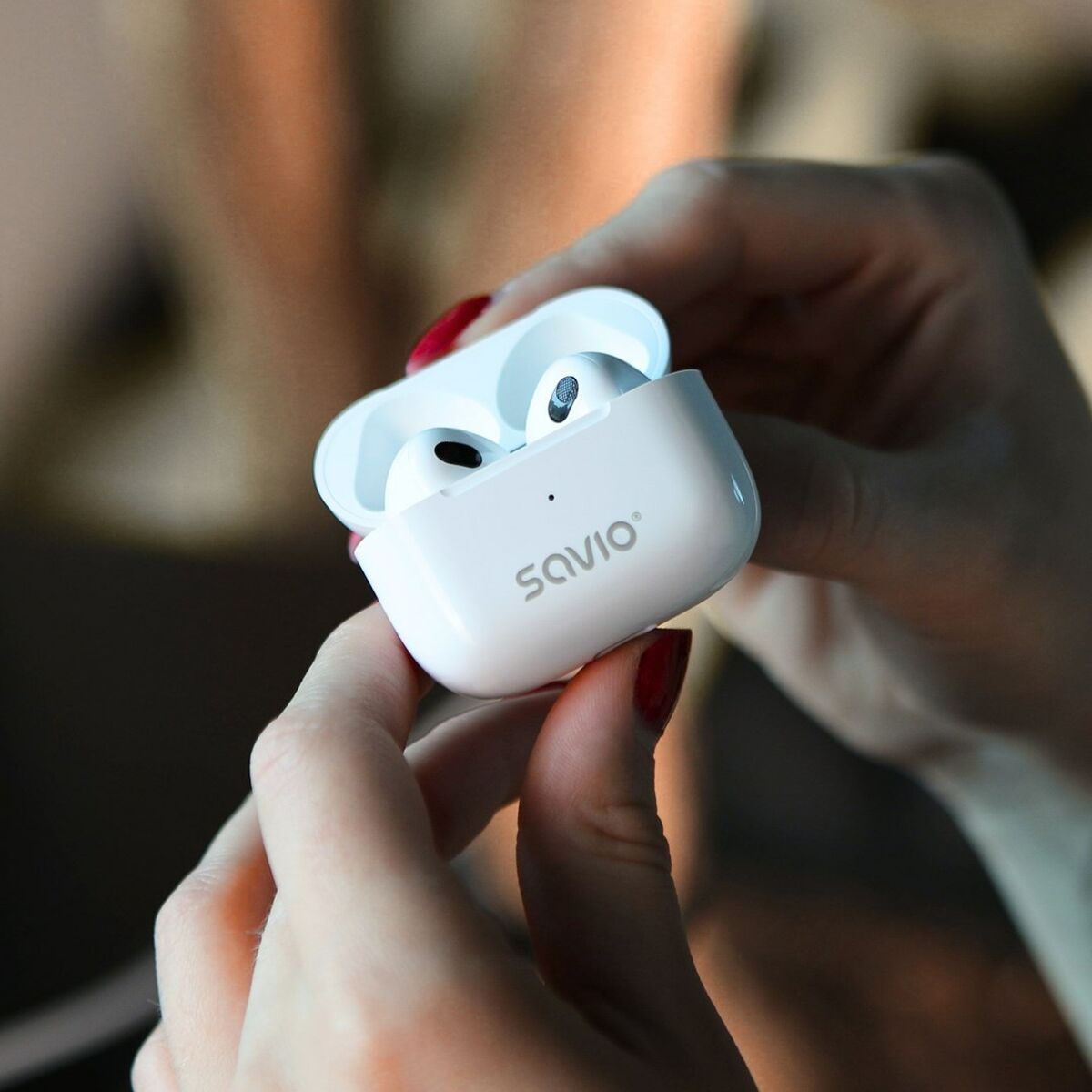 Wireless Headphones Savio TWS-01PRO White